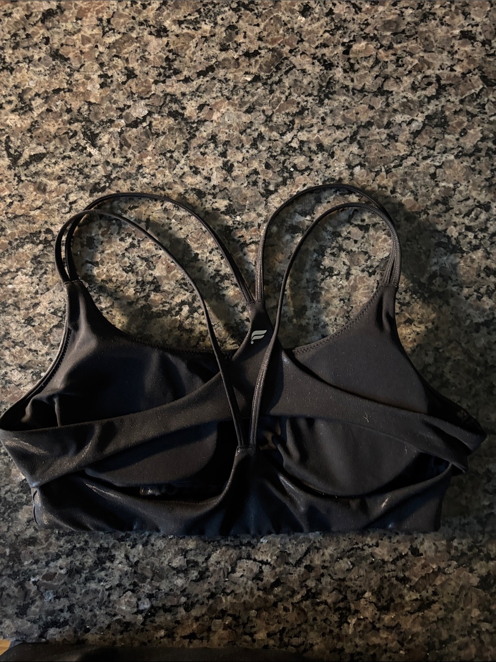 Fabletics Black Double-Strap Sports Bralette - Picture 3 of 3